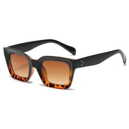 Lunettes de soleil tendance rétro à monture carrée pour l'extérieur
