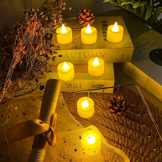6pcs Electronic Candle Holiday & Birthday Party Decor
