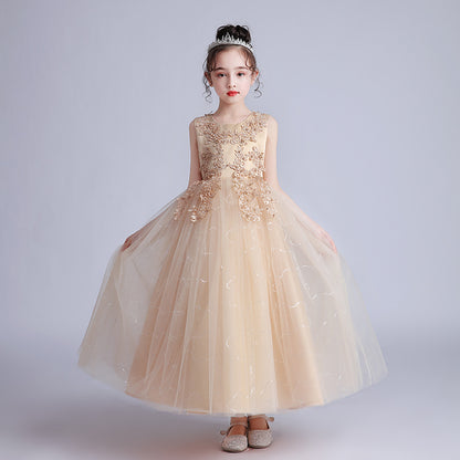 Robe en tulle pour filles, magnifique robe de soirée pour hôtesses