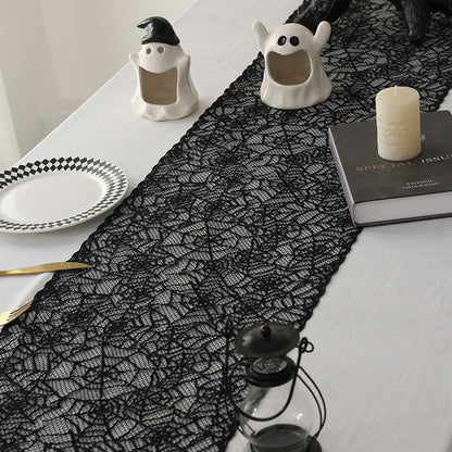Halloween Day of the Dead Lace Table Flag Decoration