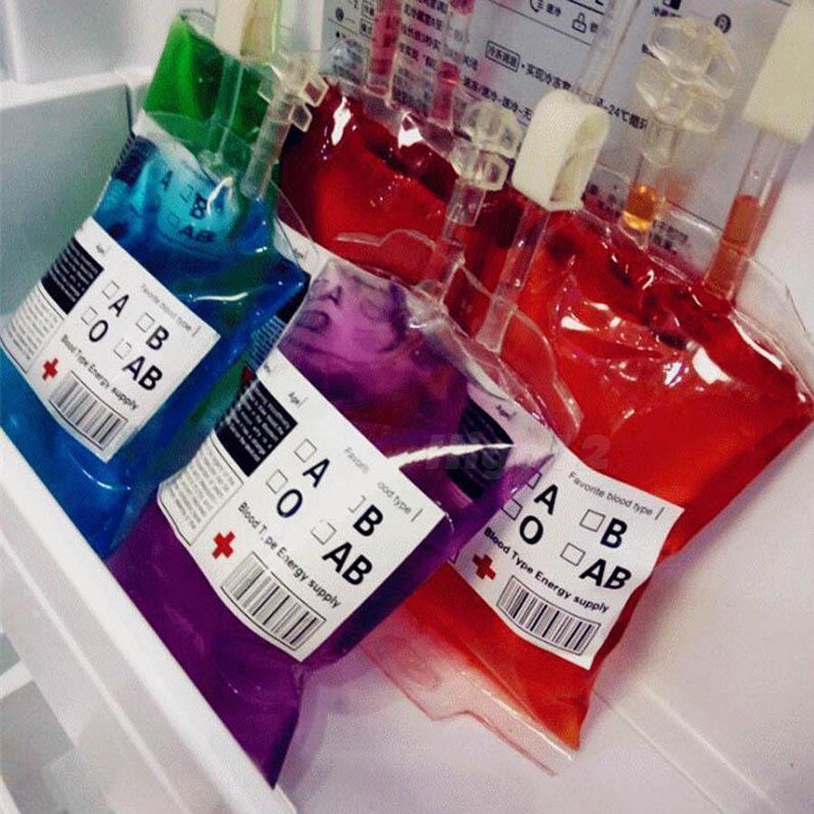 Halloween Blood Bag Drink Pouch - Vampire Juice Pack