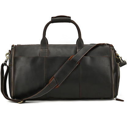 Vintage Multifunctional Leather Duffle Travel Bag