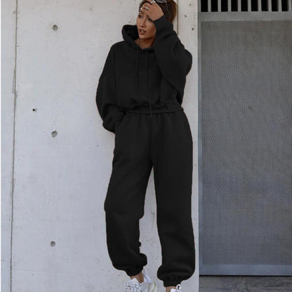 Women's Casual Hoodie and Tracksuit Set