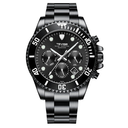 Montre Automatique Étanche Tevise 823 Six Aiguilles pour Homme