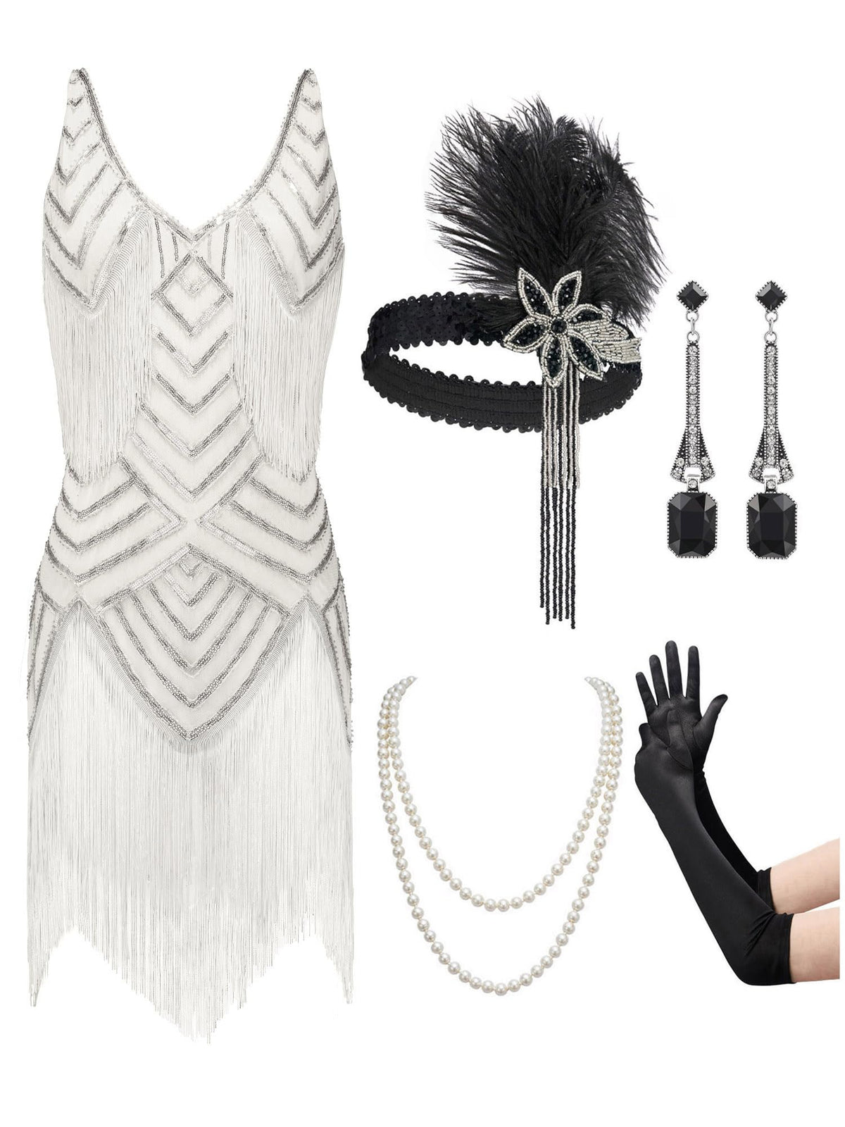 1920s Women's Flapper Dress Costume