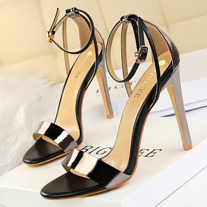 Colorful High Heeled Party Sandals for Women