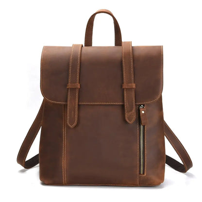 Large-Capacity Retro Leather Travel Bag