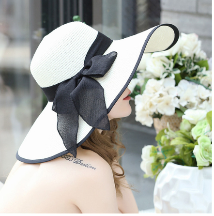 Fashionable Wide Brim Sun Hat for Beach Vacation