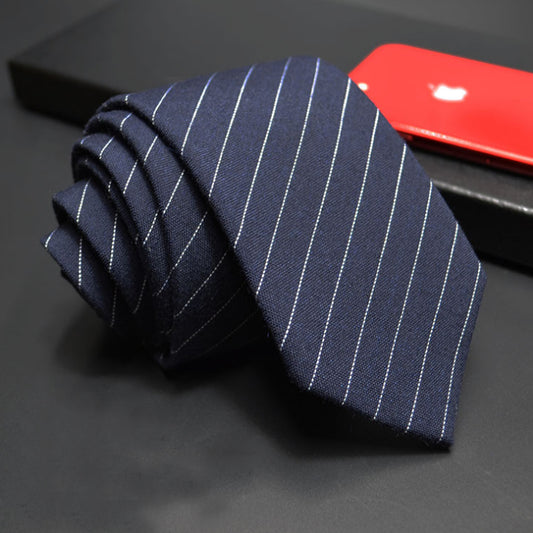 Black Striped Tie for Men