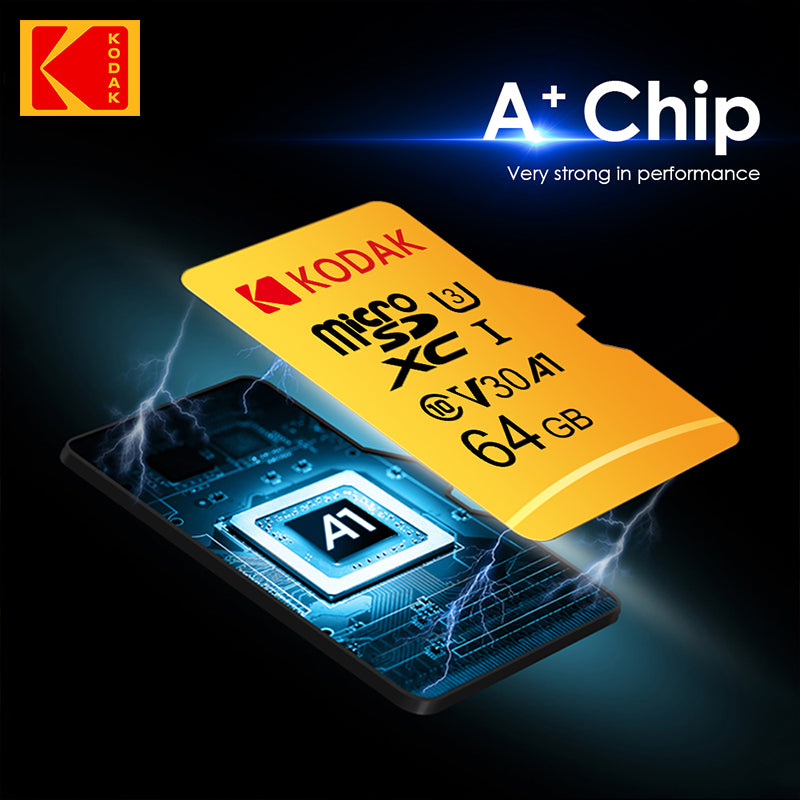 Carte Micro SD KODAK EVO Plus 128 Go UHS-I 4K