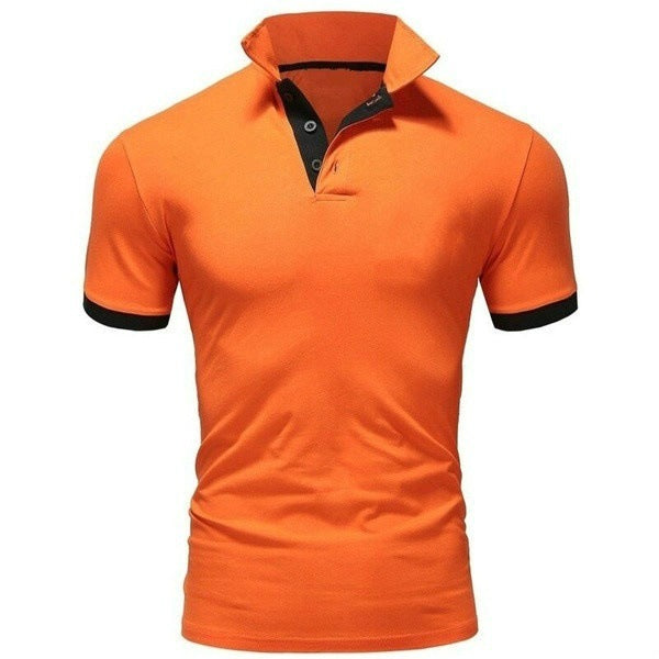 Men's Casual Cotton Polo Shirt for Meetings and Events