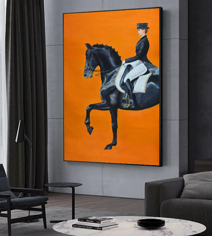 Décoration murale moderne minimaliste Cheval du succès