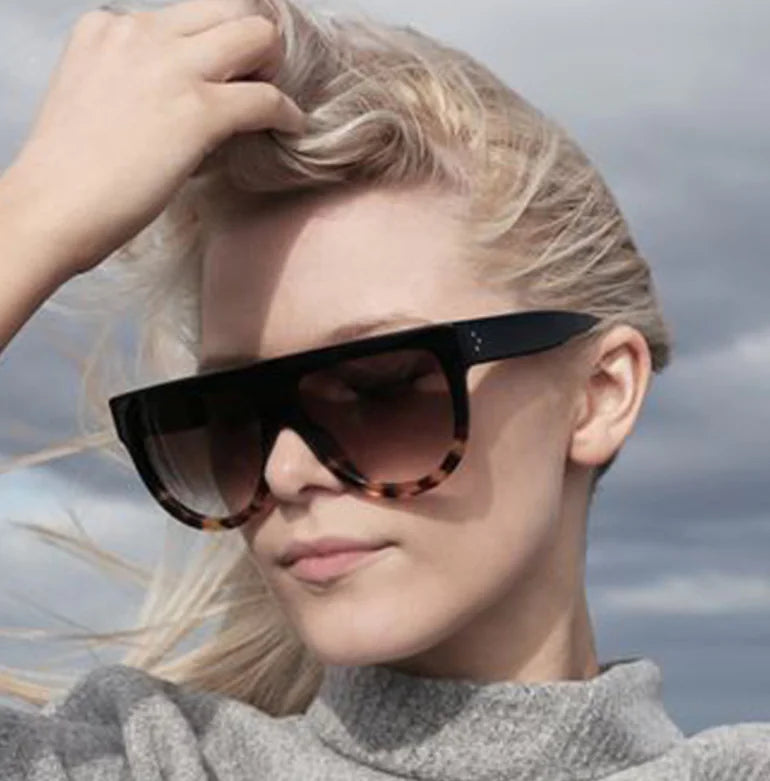 Sunglasses with Studded Design and Oversized Frames