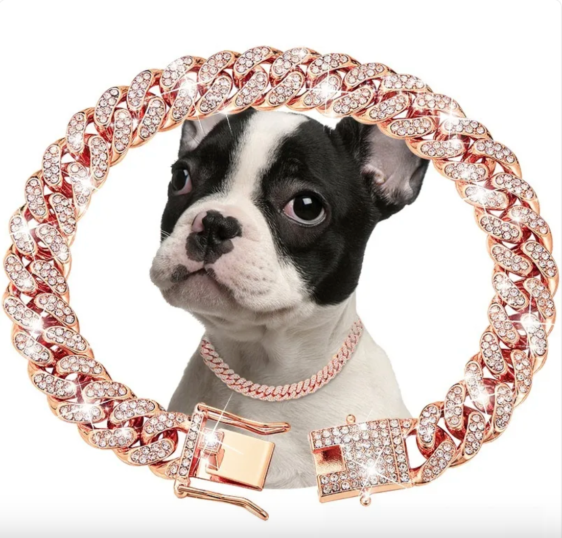Pet Diamond Cuban Link Collar