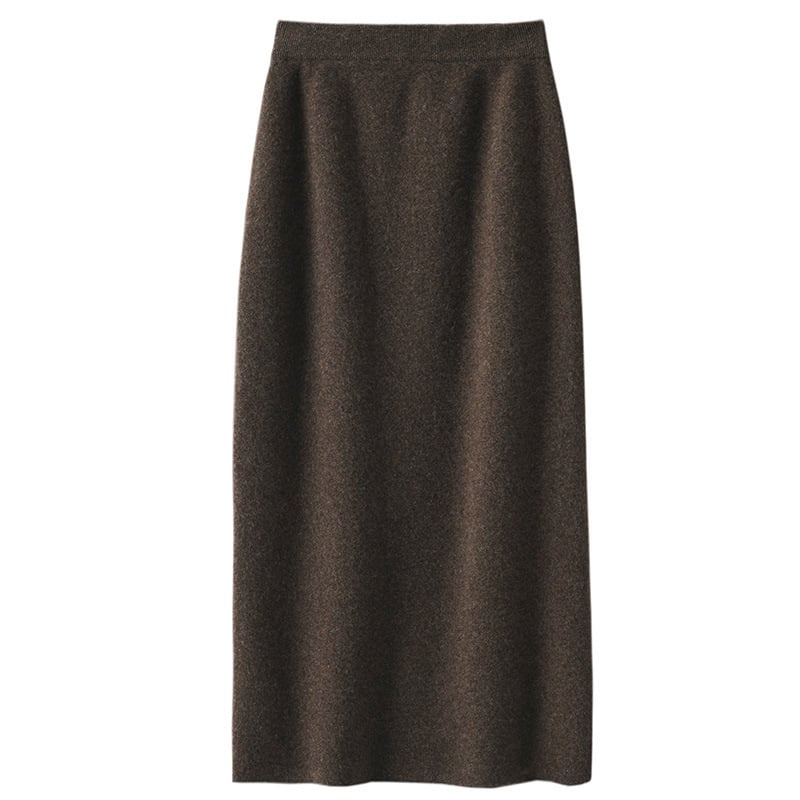Women's Thickened Cashmere Knitted Skirt for Fall/Winter