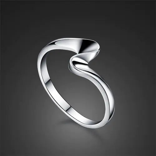 Captivating Silver Lightning Ring