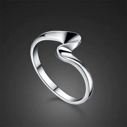 Captivating Silver Lightning Ring