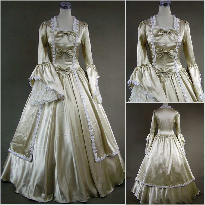 Victorian Style Long Sleeve Dress for Cosplay Events
