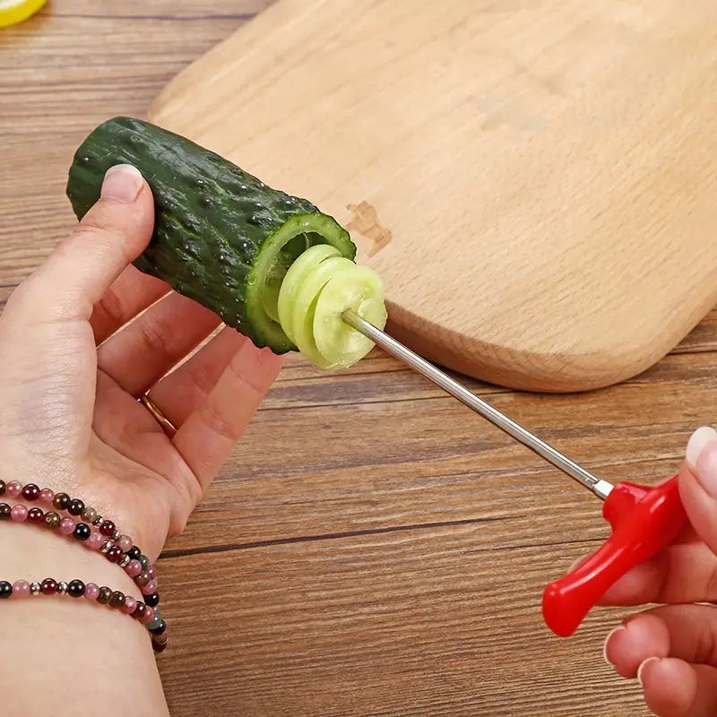 Vegetables Spiral Knife Carving Tool for Salad Chopper