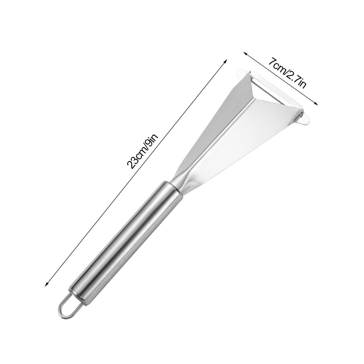 Stainless Steel Triangular Apple Push Knife