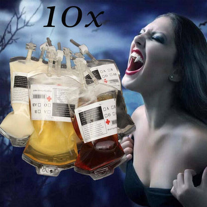 Halloween Blood Bag Drink Pouch - Vampire Juice Pack