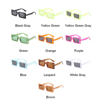Small Rectangular Retro Designer Women's Sunglasses