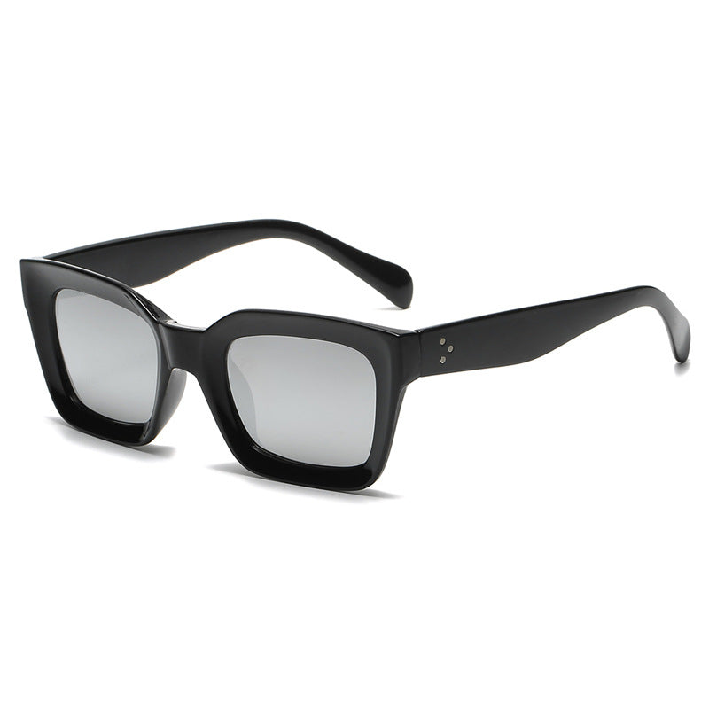 Lunettes de soleil tendance rétro à monture carrée pour l'extérieur