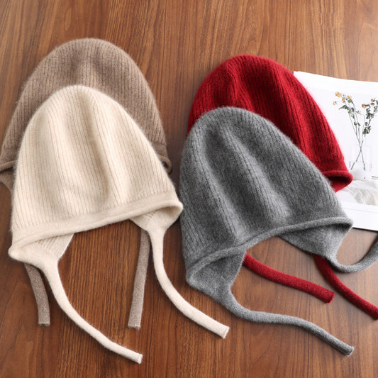Diamond-Shaped Cashmere Hat for Men and Women