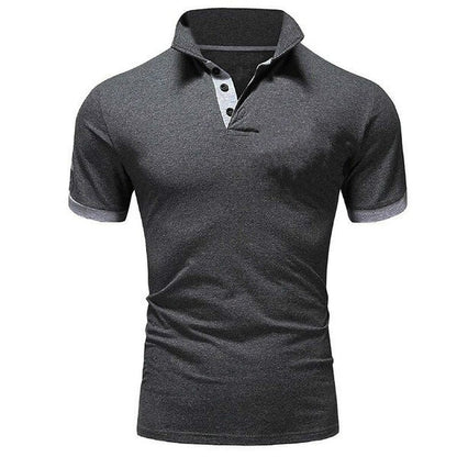 Men's Casual Cotton Polo Shirt for Meetings and Events