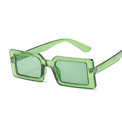 Small Rectangular Retro Designer Women's Sunglasses