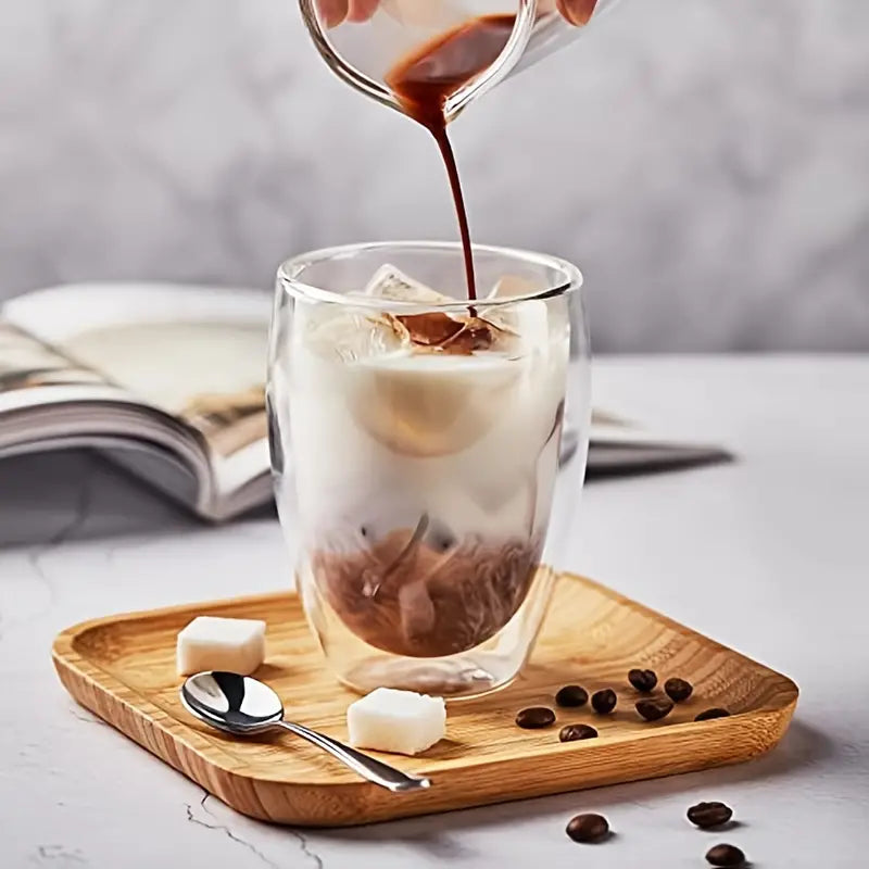 Tasses à café en verre à double paroi pour une infusion parfaite