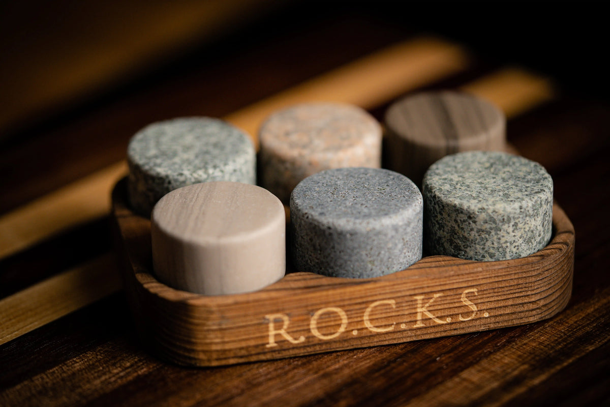 Le Coffret Connoisseur – Glaçons en granit & Verre de dégustation à whisky