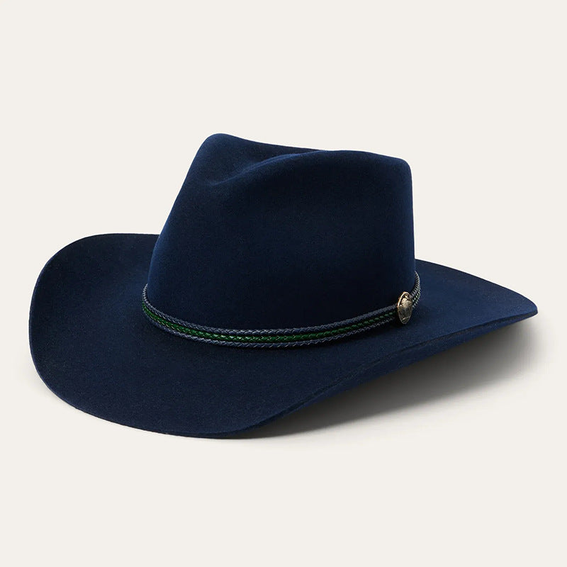 New Cross-Border Wide Brim Cowboy Jazz Hat