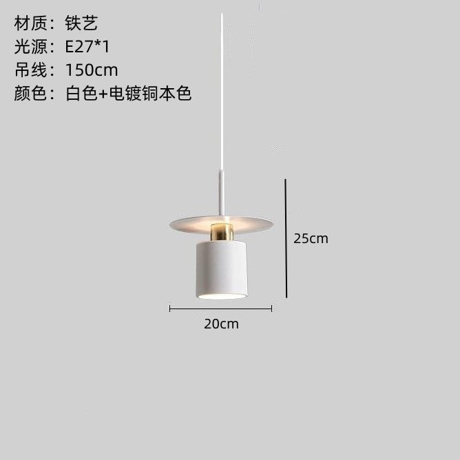 Modern Simple Bedroom Hanging Lamp - Nordic Design 2023