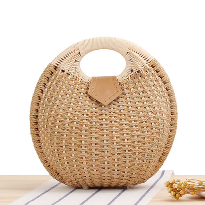 Cute Woven Shell Handbag for Beach Vacation