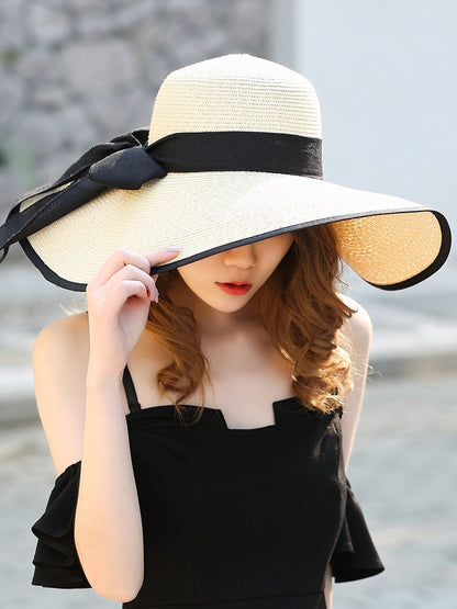 Fashionable Wide Brim Sun Hat for Beach Vacation