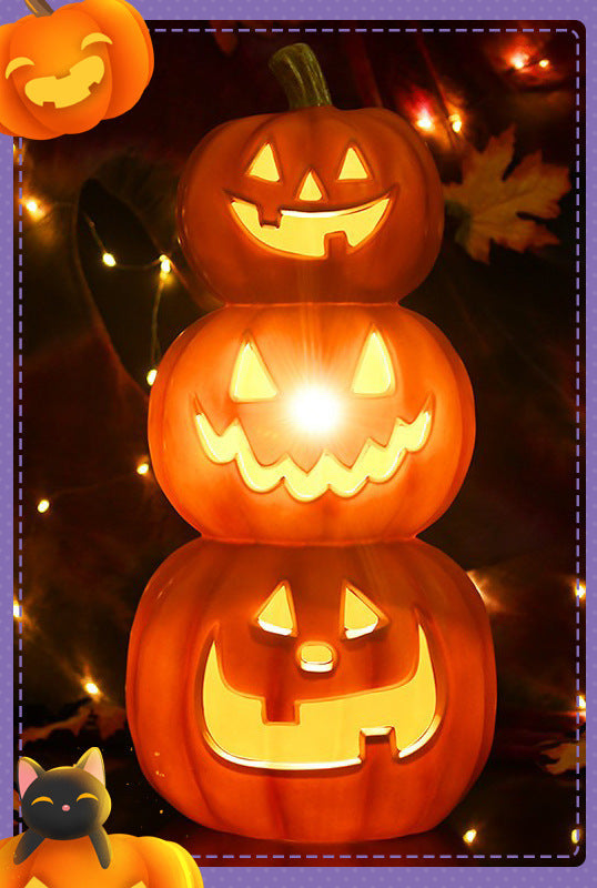 LED Pumpkin Lantern Decoration for Halloween Parties