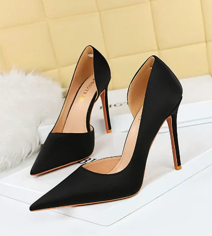 Women's Satin High Heels Stilettos