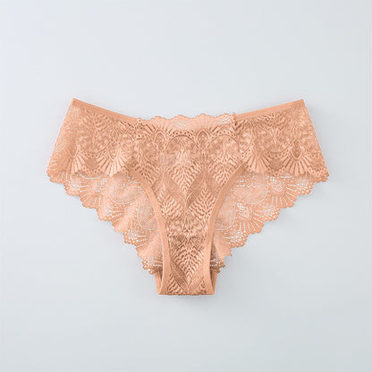 Hollowed Out Lace Cotton Shorts