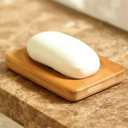 Natural Bamboo Soap Box with Drainage for Travel Use