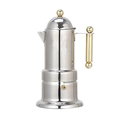 Cafetière Moka italienne en acier inoxydable
