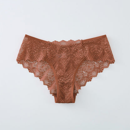 Hollowed Out Lace Cotton Shorts