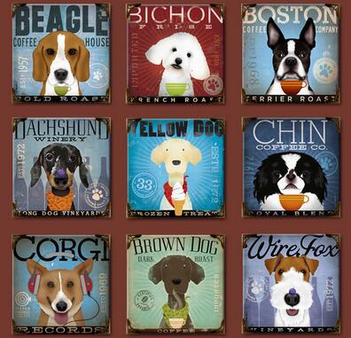 Vintage Pet Dog Nursery Wall Decor for Unique Interiors