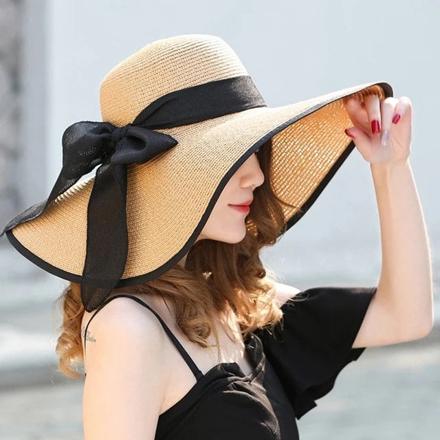 Fashionable Wide Brim Sun Hat for Beach Vacation