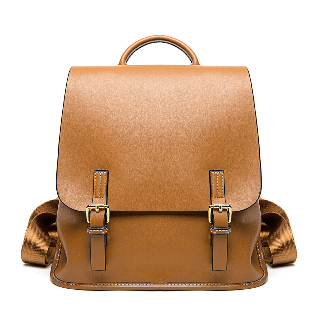 Stylish Casual Leather Backpack - Lightweight Design