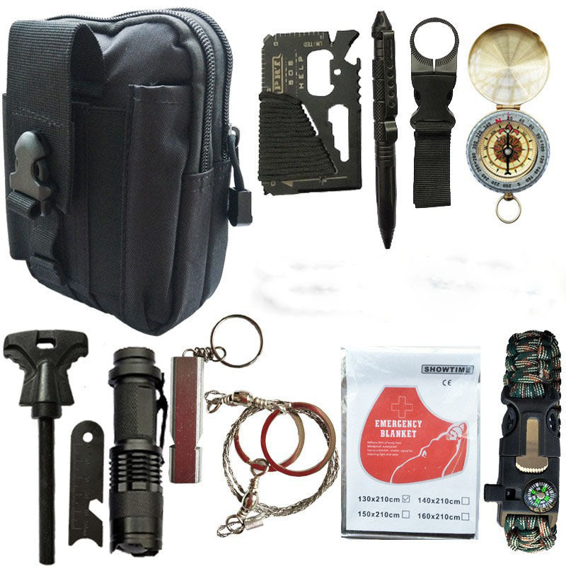 Outils de survie et trousse de premiers secours pour utilisation en extérieur