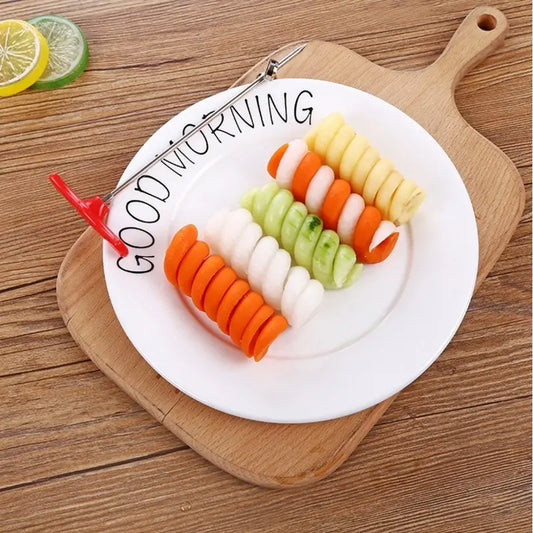Vegetables Spiral Knife Carving Tool for Salad Chopper