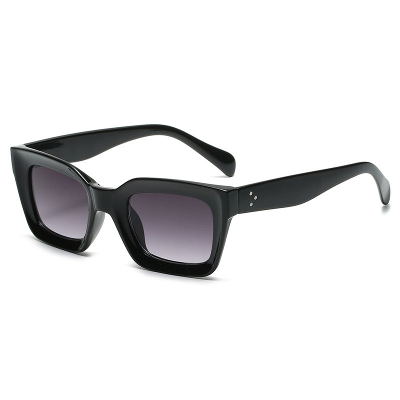 Lunettes de soleil tendance rétro à monture carrée pour l'extérieur