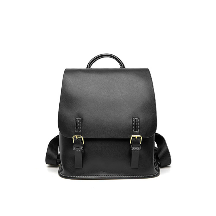 Stylish Casual Leather Backpack - Lightweight Design