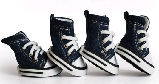 Pet Denim Canvas Shoes - Waterproof Non-Slip Dog Footwear